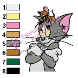 Tom and Jerry Embroidery Design 34